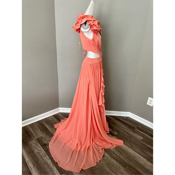 PATBO FLUTTER SLEEVE MAXI DRESS - Picture 6 of 9